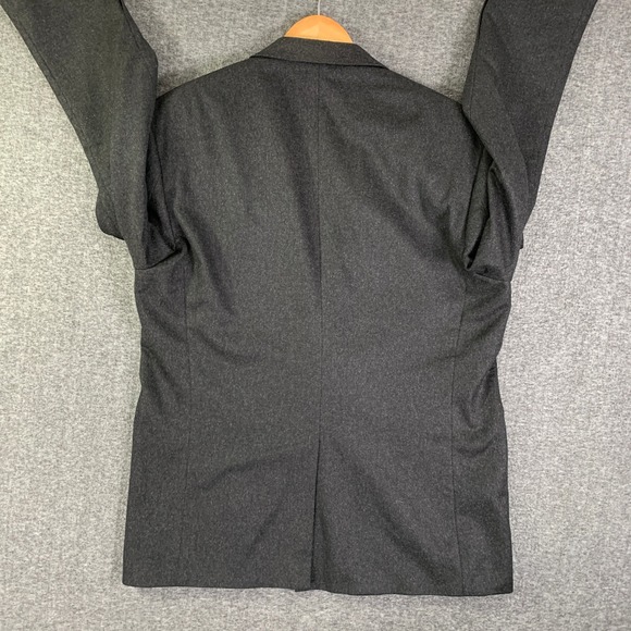 Neiman Marcus Cashmere Blazer Jacket Men 46L Gray Soft Sport Coat - Picture 8 of 15